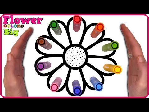 Colorful Flower Coloring Book - Akn Kids House