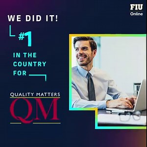39 reactions | WE DID IT! @FIUOnline is #1 in the country for Quality Matters certified online courses. Online education is critical now more than ever. FIU Online makes real education accessible for all. https://news.fiu.edu/2021/fiu-is-no.-1-in-the-nation-for-quality-matters-certified-online-courses | Florida International University | Facebook