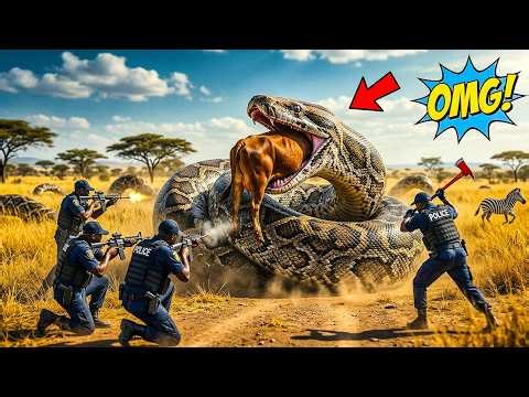 Heartbreaking! Giant Python Swallows Cow – Rescue Team Saves Her! 😭