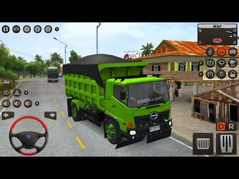 Game Truk Oleng Hino Dumptruck Ringsek Diperbaiki Permainan Truk Bussid - Game Mobil Truk Simulator