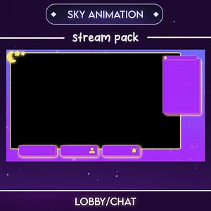 Animated Twitch Overlay Pack: Sky Theme for Streaming - Etsy UK