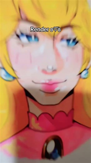 Princess Peach fanart! #princesspeachedit #fanart #sketchbook #transition #fyp #shortsfeed #art