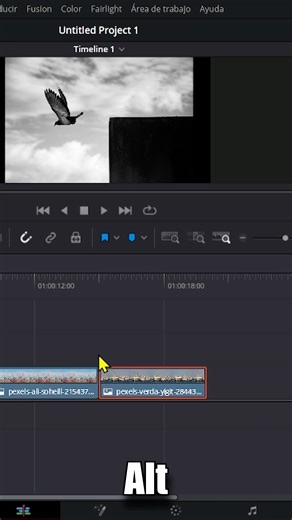 ⚡ DaVinci Resolve: pega en un track distinto sin desordenar 🎬 #tutorial