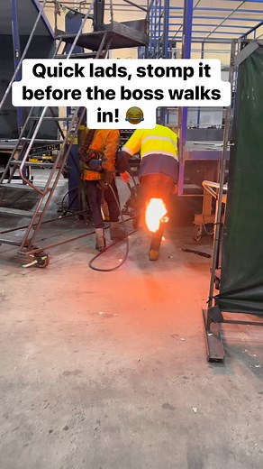 Fire drill? Nah just another smoko break gone wrong 🔥😂 | Sixto Maggay Danao