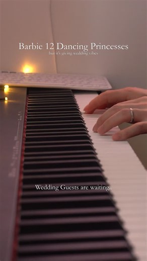 Tie The Note on Instagram: "Barbie 12 Dancing Princesses wedding version. Tag someone who loves Cinderella. #piano #wedding #weddingplanning #2026bride #romantic #brideentry #nostalgic #2026bride #justengaged #weddingplanning #weddingideas #weddingtok #anime"