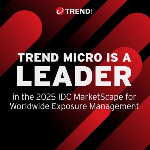 1.4K views · 12 reactions | We’re a #Leader in the 2025 #IDC MarketScape for Worldwide Exposure Management. Transform security measures with our digital twin model, AI-powered insights, and automated remediation. Learn more: https://spr.ly/6185AK5HJ | Trend Micro | Facebook