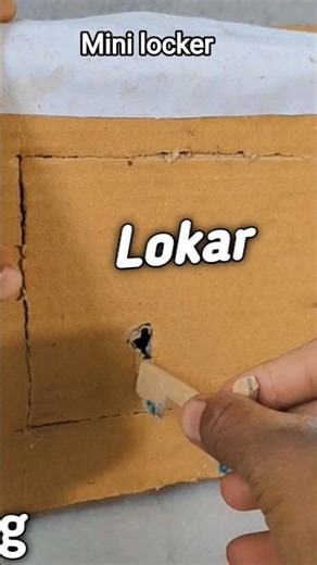 How To Make Safe Locker From Cardboard at Home 🔐 | Easy DIY #shorts