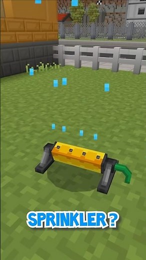 I modded a Sprinkler in Minecraft - thanks Blockbench #short