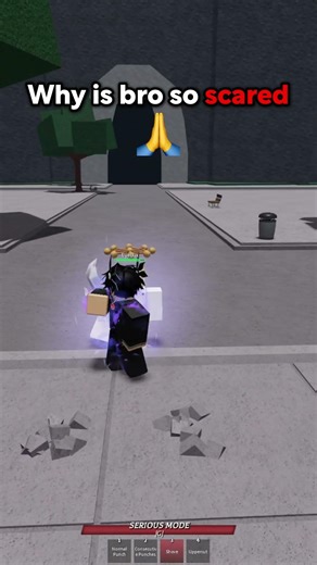 bro was too scared of the j*b 🙏 I The Strongest Battlegrounds