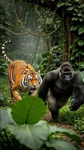 Tiger vs Gorilla – The Ultimate Jungle Battle!