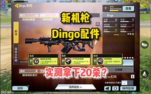 新机枪Dingo配件，实测拿下20杀？好用不上头！使命召唤手游_游戏热门视频