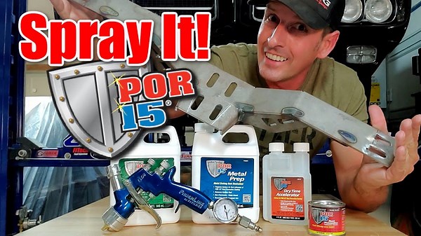 Part 3 of Frame Brace Install How to Spray POR 15 with an HVLP Gun