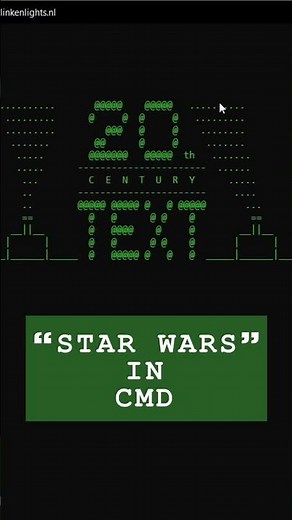 Watching Star Wars in Windows CMD #shorts