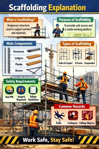 What Is Scaffolding? Complete Explanation for Beginners #scaffolding #safety #viral #construction