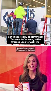 19K views · 82 reactions | With the Real ID deadline approaching, a new walk-in Real ID supercenter is opening soon in downtown Chicago. | NBC Chicago | Facebook