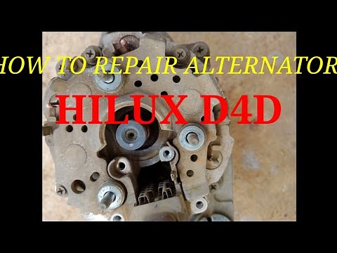 How to repair alternator HILUX D4D..tutorial