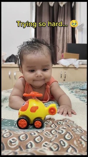5 Month Baby Tummy Time 💛 | Daily Progress & Cute Moments #shorts #baby