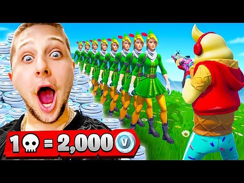 1 KILL = 2.000 V-BUCKS pour LUDO sur FORTNITE