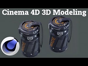 Sci-Fi Nade 3D Modeling in Cinema 4D Frag | Smoke | Stun | Grenade
