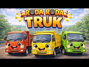 Roda Roda Truk Berputar 🎶- Lagu Anak Roda Roda Bis Versi Roda Truk Terbaru | Lagu Anak Anak Animasi