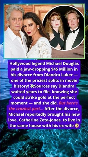 $45 Million Divorce SHOCK! Michael Douglas Made His Ex & New Wife Roommates 😳