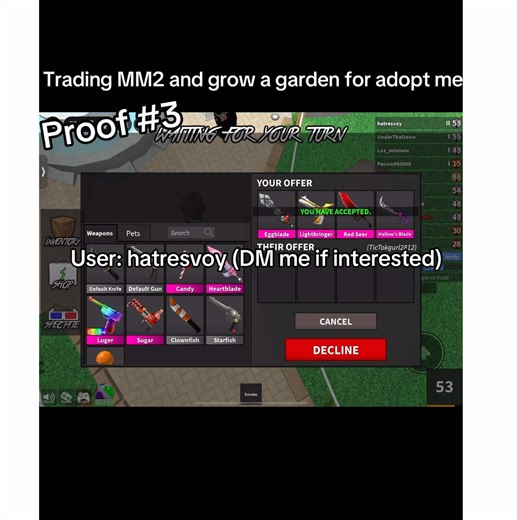 proof 3!! | #mm2 #adoptme #roblox #viral #fyp