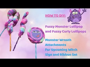 Monster Wreath Attachments for Upcoming Sign and Ribbon Set |Crafting with Hard Working Mom |How to