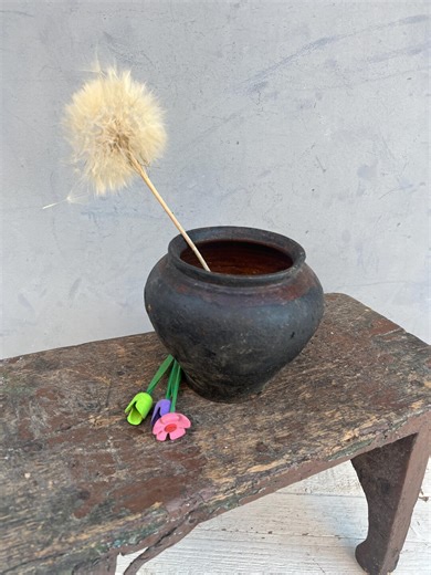 Clay Pots, Very Old Clay Vessel, Ceramic Vase, Clay Pot, Ceramic Pot, Flower Vase, Rustic Bowl, Unique Pot, Antique Clay Jug, Unique Decor - Etsy