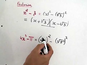 factoriser une expression : Maths CRPE/SECONDE