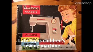 We found this perfect little Vulcan Classic Children's Sewing Machine at an event yesterday, it can be battery or manually operated and dates from the late 1950s or early 1960s. Imagine some child's excitement at getting this as a gift. Hope you enjoy watching our little video of it working. | Crafts of Ireland