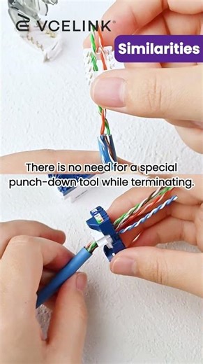 Cat6 Toolless Keystone Jacks Comparison: Cable Holder🆚Twist Lever#shorts #cat6 #rj45 #keystonejack