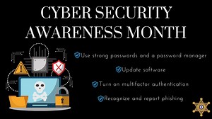 4 simple ways to keep your online life more secure: Use strong passwords and download a password manager. Update your software. Turn on multifactor authentication. Recognize and report phishing. #CybersecurityAwarenessMonth #SecureOurWorld | Middlesex Sheriff's Office | Facebook
