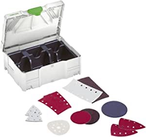 Festool 497685 SYS-STF D125 Abrasives Systainer for 5in Round Abrasives, SYS 1
