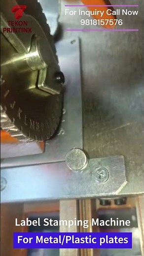 Metal Label Stamping Machine