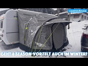 All-year-round awning Berger Garda Air - presentation, assembly and use as a winter tent - does i...