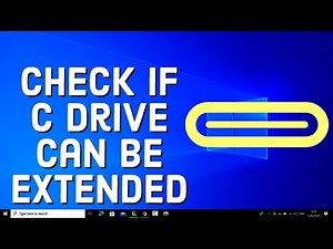How to Check If Windows 10 C Drive Volume Can be Extended