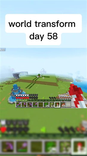 Minecraft Survival Day 58 😱 | Mega Build Got PROBLEM! 🔥🏗️ #minecraft #shorts sath