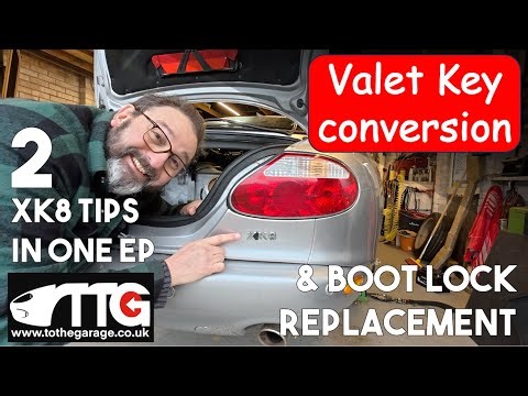Locked out of Jaguar XK8 Boot? New lock barrel and converting a green Valet key to an ignition key