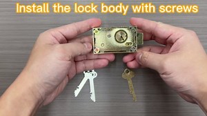 Single Safe Deposit Box Lock Replace/Safe Deposit Lock with Guard Key and Renter Key for Bank Lock, Safety Deposit Lock