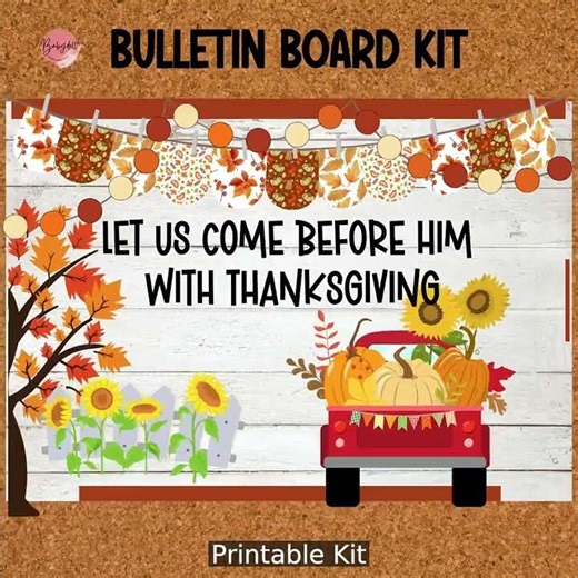 Thanksgiving Christian Bulletin Board Decor!