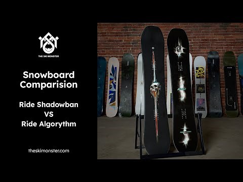 Snowboard Comparison: Ride Shadowban VS Algorythm
