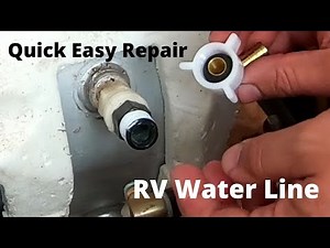 REPLACE BROKEN RV WATER SUPPLY LINE FITTING