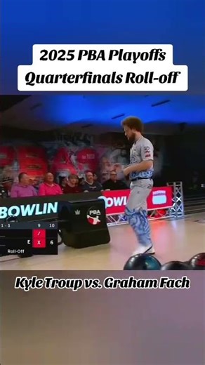 2025 PBA Playoffs Quarterfinals Roll-off #shorts #bowling #pbabowling #playoffs