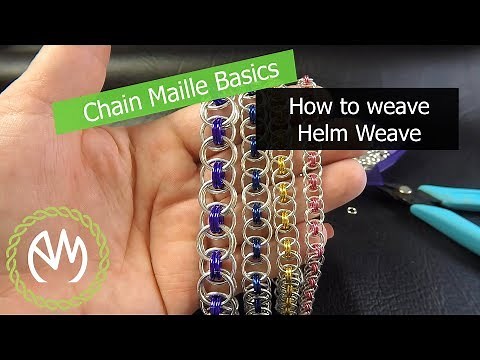Chain Maille Basics - How to Weave Helm Weave