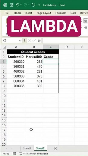 Replace Complex Formulas Using LAMBDA #excelwithbrainbell #excel