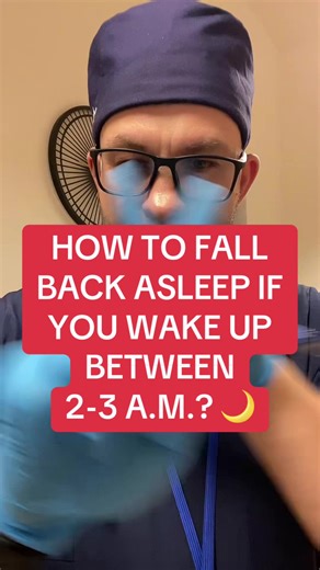 Waking up between 2–3 AM and can’t fall back asleep? Try this 60-second reset: no phone, slow breathing (inhale 4 / exhale 6), sip water, and stop problem-solving until morning. Save this for tonight. #doctor #medicine #health