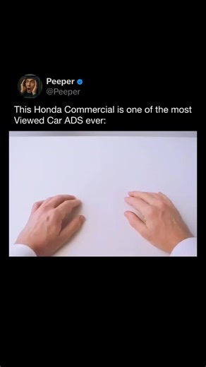 PEEPER on Instagram: "Honda’s “The Cog” commercial became one of the most iconic car ads ever made. Released in 2003 to promote the Honda Accord, the ad shows a chain reaction built entirely from real Accord parts. Gears, bearings, tires, and body panels interact in a perfectly timed sequence — filmed practically with minimal CGI. It reportedly took hundreds of takes to capture the full two-minute shot without errors. While exact view counts vary across platforms, the commercial went viral long 