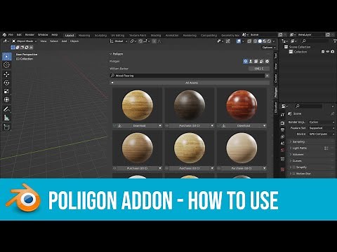 How to import materials, models, HDRs, and Brushes using the Poliigon Addon for Blender