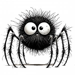 28 Quirky Spider PNG Clipart, Frazzled Funny Clip Art Set, Printable Watercolor Clip Art, Paper Crafts, Digital Download, Junk Journal - Etsy