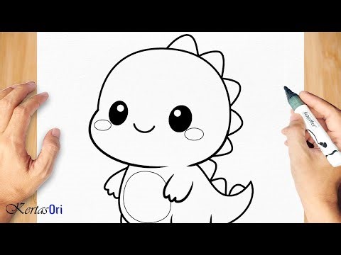 How to Draw a Cute Baby Dragon - Easy Drawing Tutorial